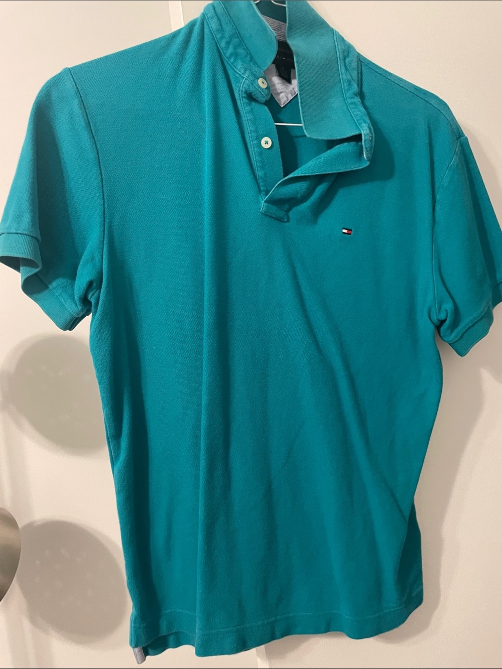 Tommy Hilfiger Teal Short-Sleeve Polo Shirt